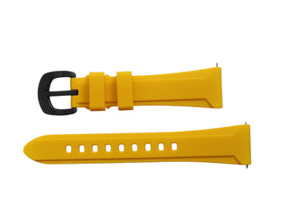 Rubber Pin Buckle Strap 22mm Lug Width | Yellow