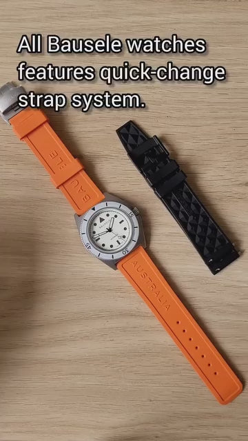 Orange velcro watch strap sale